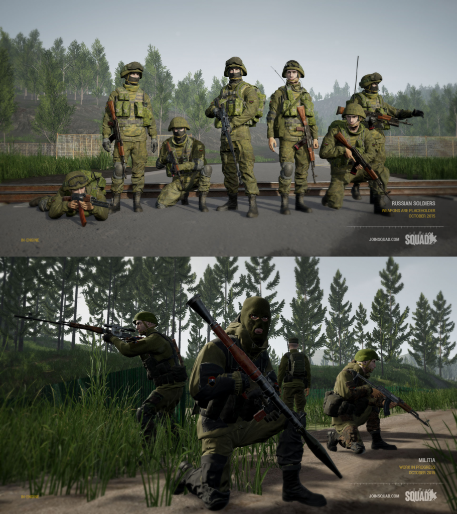 Squad faction russia vs militia